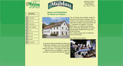 Desktop Screenshot of gasthaus-muehlau.de